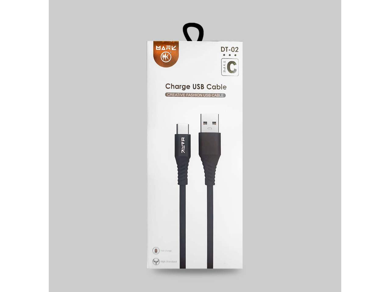 CABLES MARK USB 2.0 USB TIPO C MARK DT02 TIPO C 2.1 A NEGRO 1,20 M