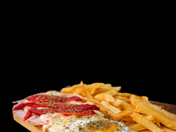 Milanesa de Jamon y Morrones