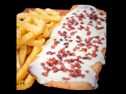 Milanesa Mozza Bacon Para 2 personas