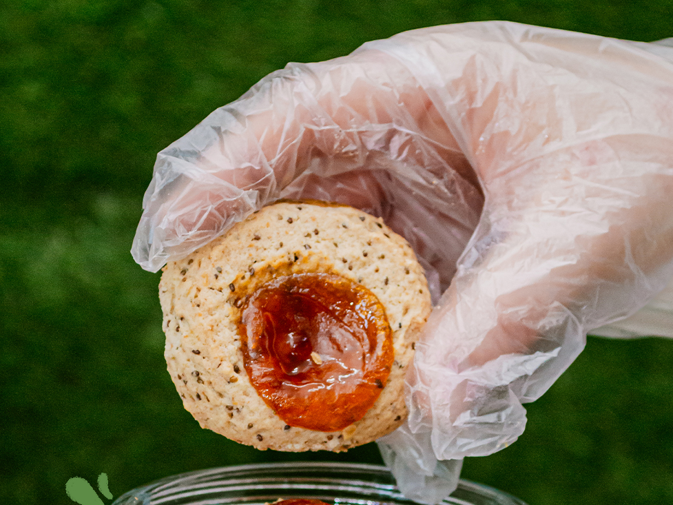 Pepas de Batata con Sésamo