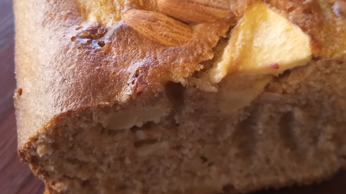 1/2 Budin de harina integral y maanzana