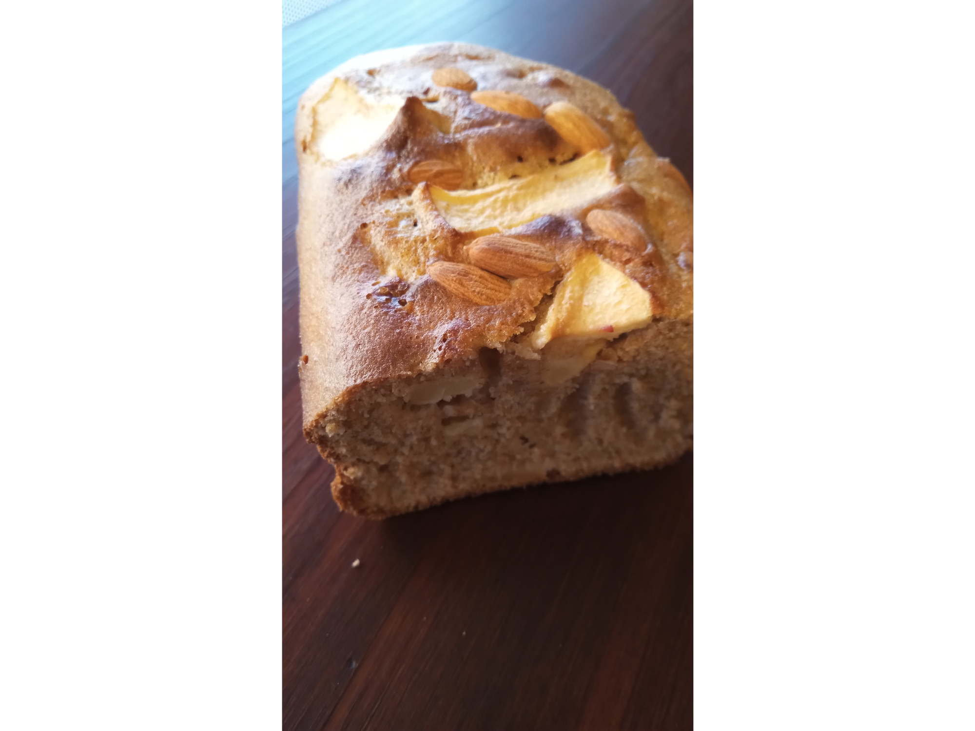 1/2 Budin de manzana y harina integral