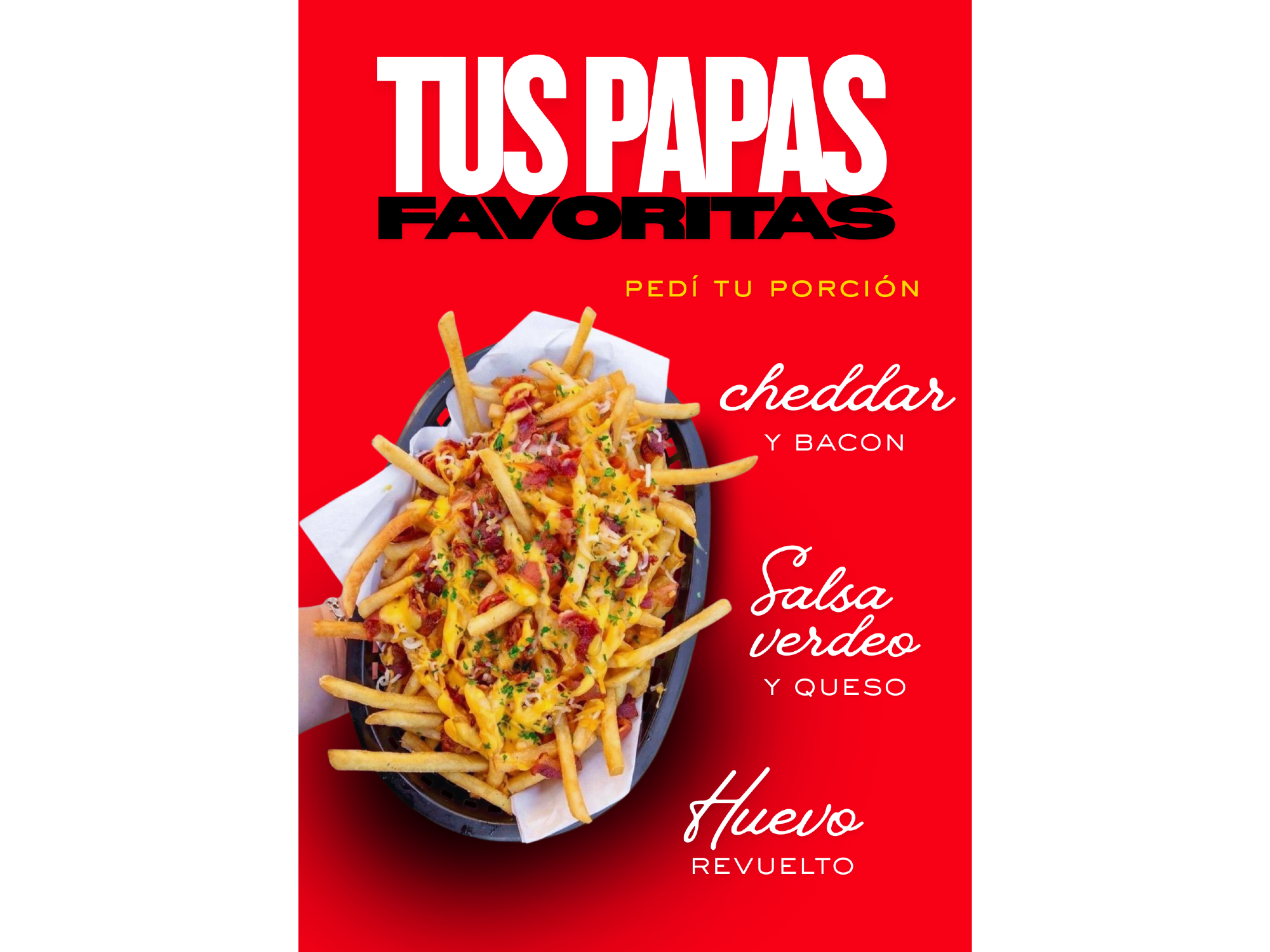 PAPAS  CON SALSA VERDEO
