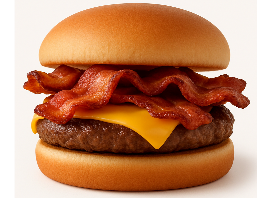 Bacon y Cheddar de Galo Sandwich
