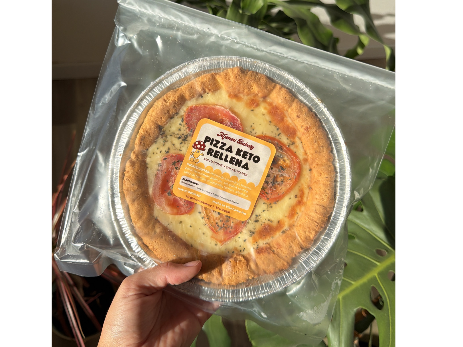 PIZZA RELLENA KETO