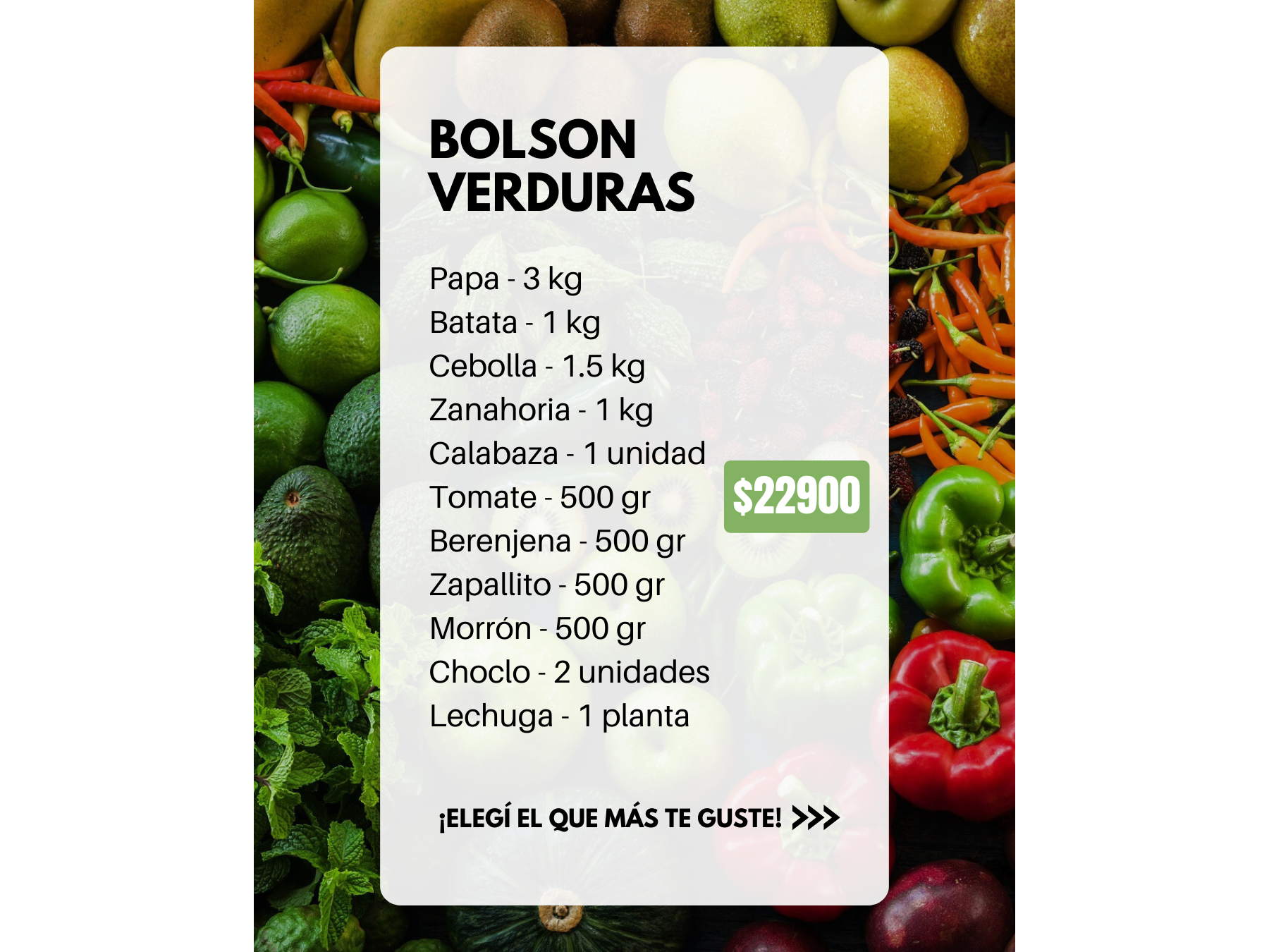 BOLSÓN VERDURAS