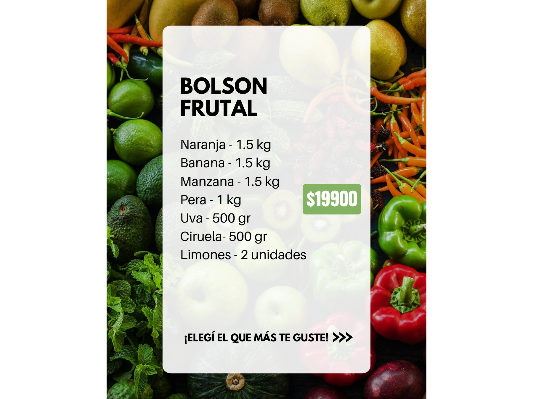 BOLSÓN FRUTAL