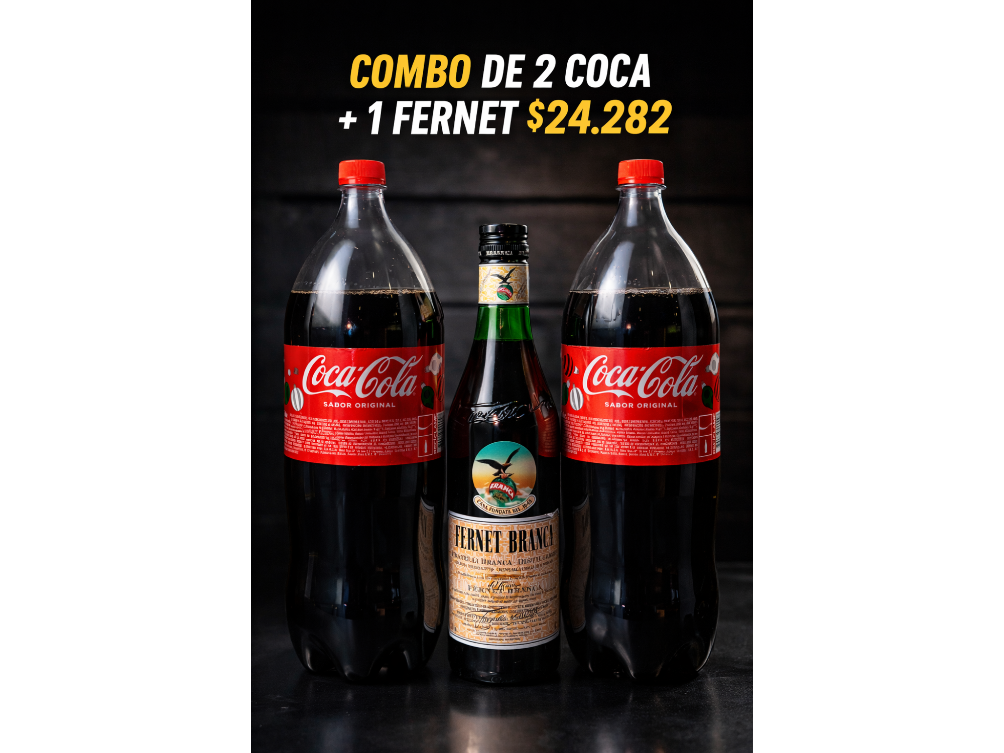 Fernet + 2 coca cola