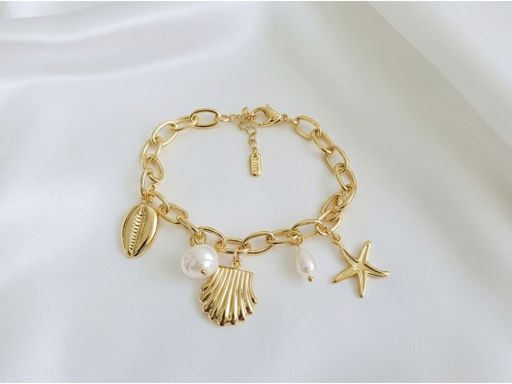 Pulseras Marina CM baño 14k