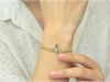 Pulsera diseño mariposa con tejido cadena CM