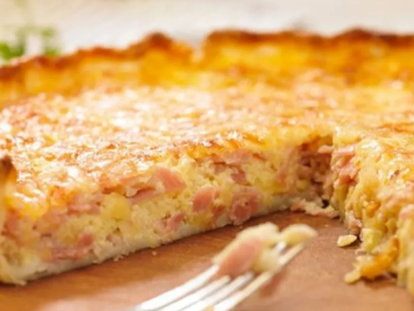 Tarta de jamon y queso