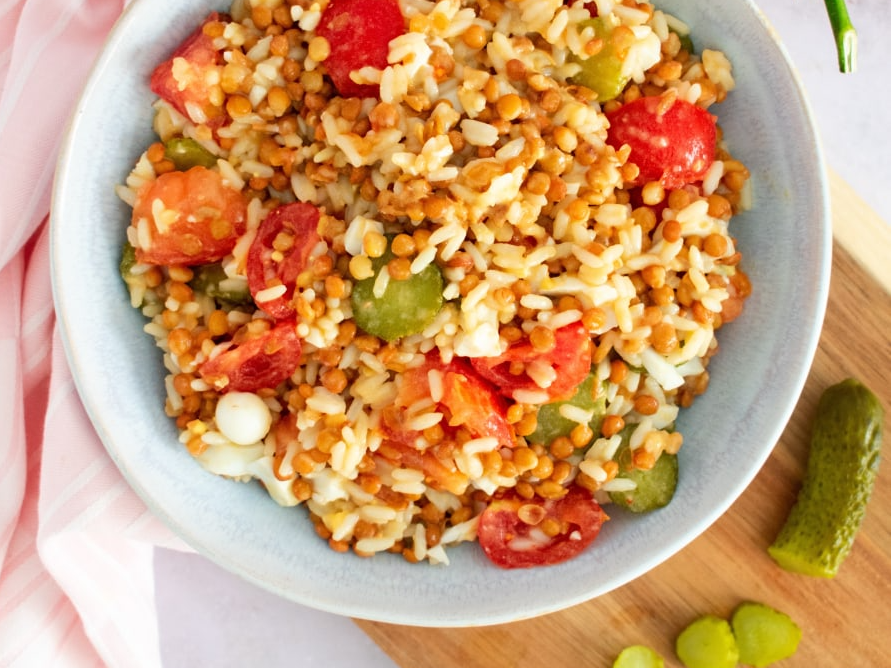 Ensalada tibia de papa, remolacha, zanahoria y calabacin