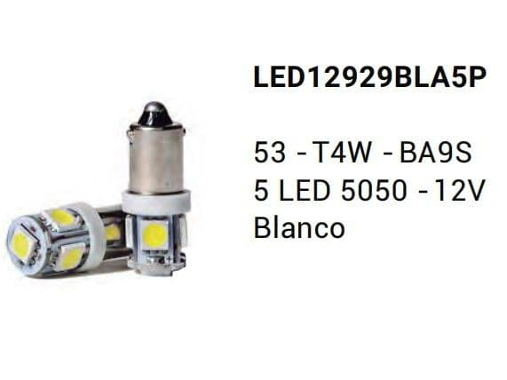 LED12929BLA5P -LED SEÑALIZACION SILICA BLISTER X 2 - BLANCO 12 V