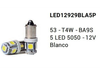 LED12929BLA5P -LED SEÑALIZACION SILICA BLISTER X 2 - BLANCO 12 V