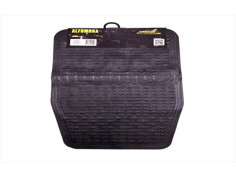 ALFOMBRA ECONOMICA ALFOMBRA PVC 4 PIEZAS NEGRO