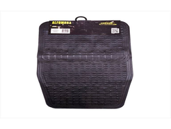 ALFOMBRA ECONOMICA ALFOMBRA PVC 4 PIEZAS NEGRO