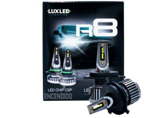 R8-H4 KIT DE LED R8H4 10MA GENERACION CHIP CSP SIN COOLER 60000 LUMENS 42WATTS 12V CON COOLER