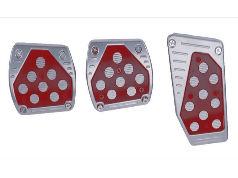 JUEGO DE CUBRE PEDALES DEPORTIVO ROJO