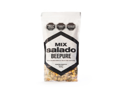 MIX BEEPURE FRUTOS SECOS SALADO X400GR