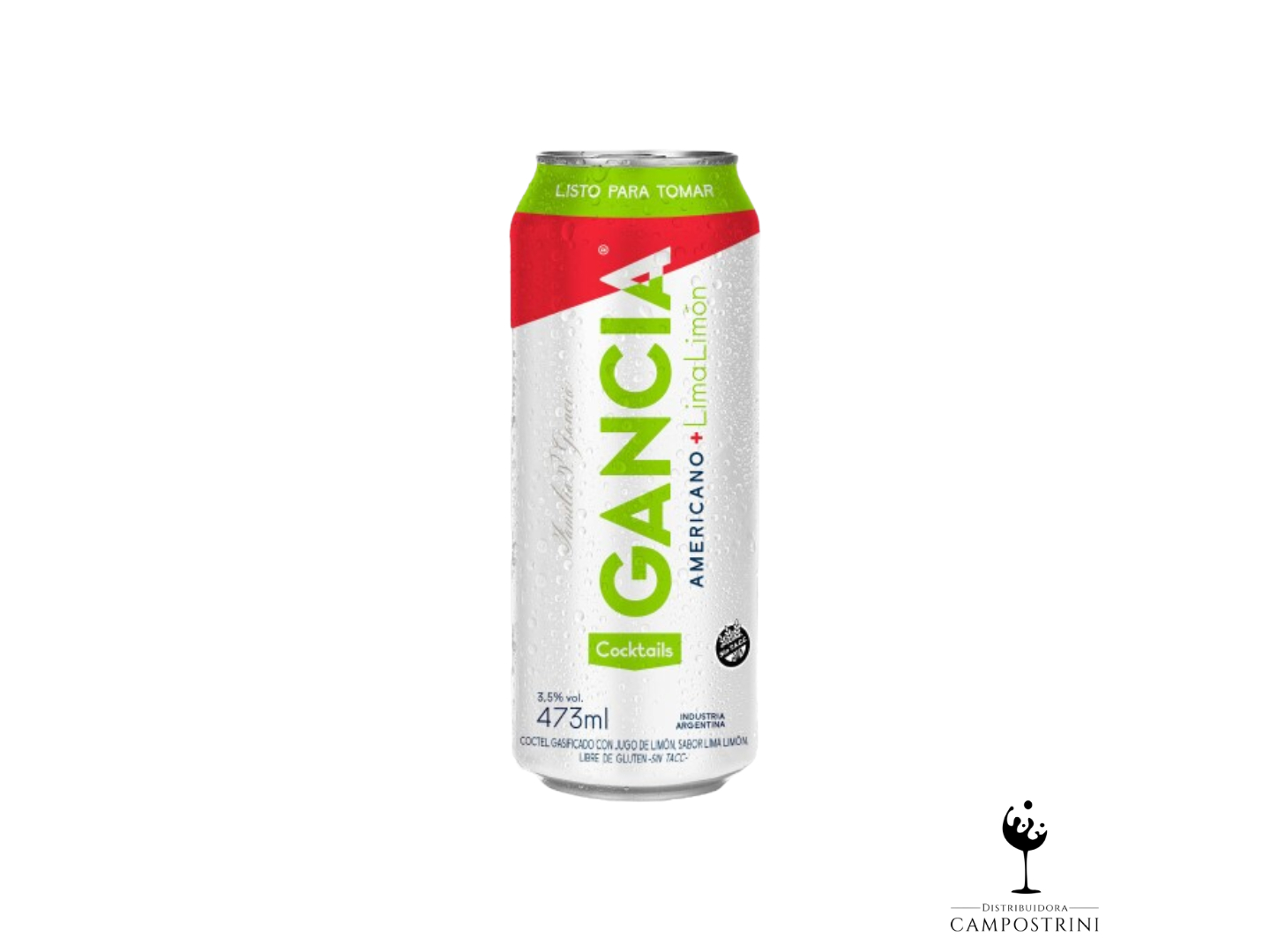 Gancia americano c/lima limon x473cc