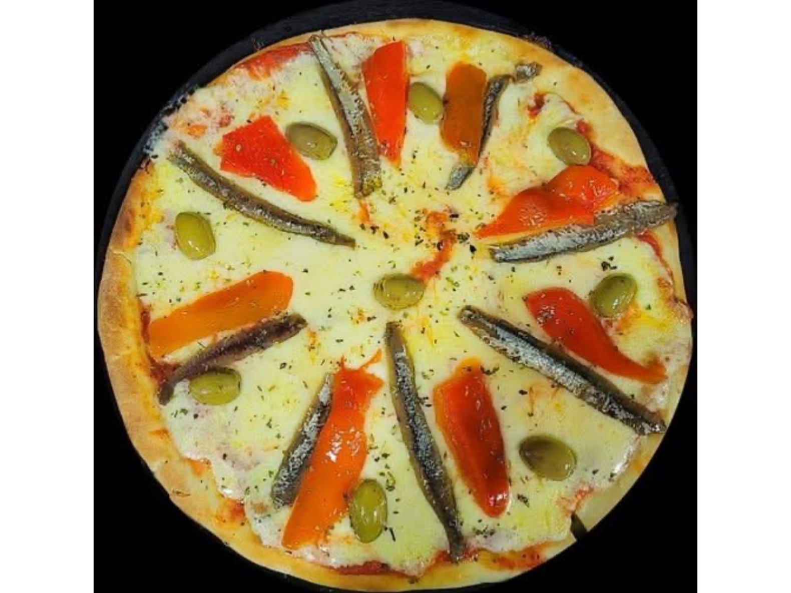 Muzzarella con anchoas