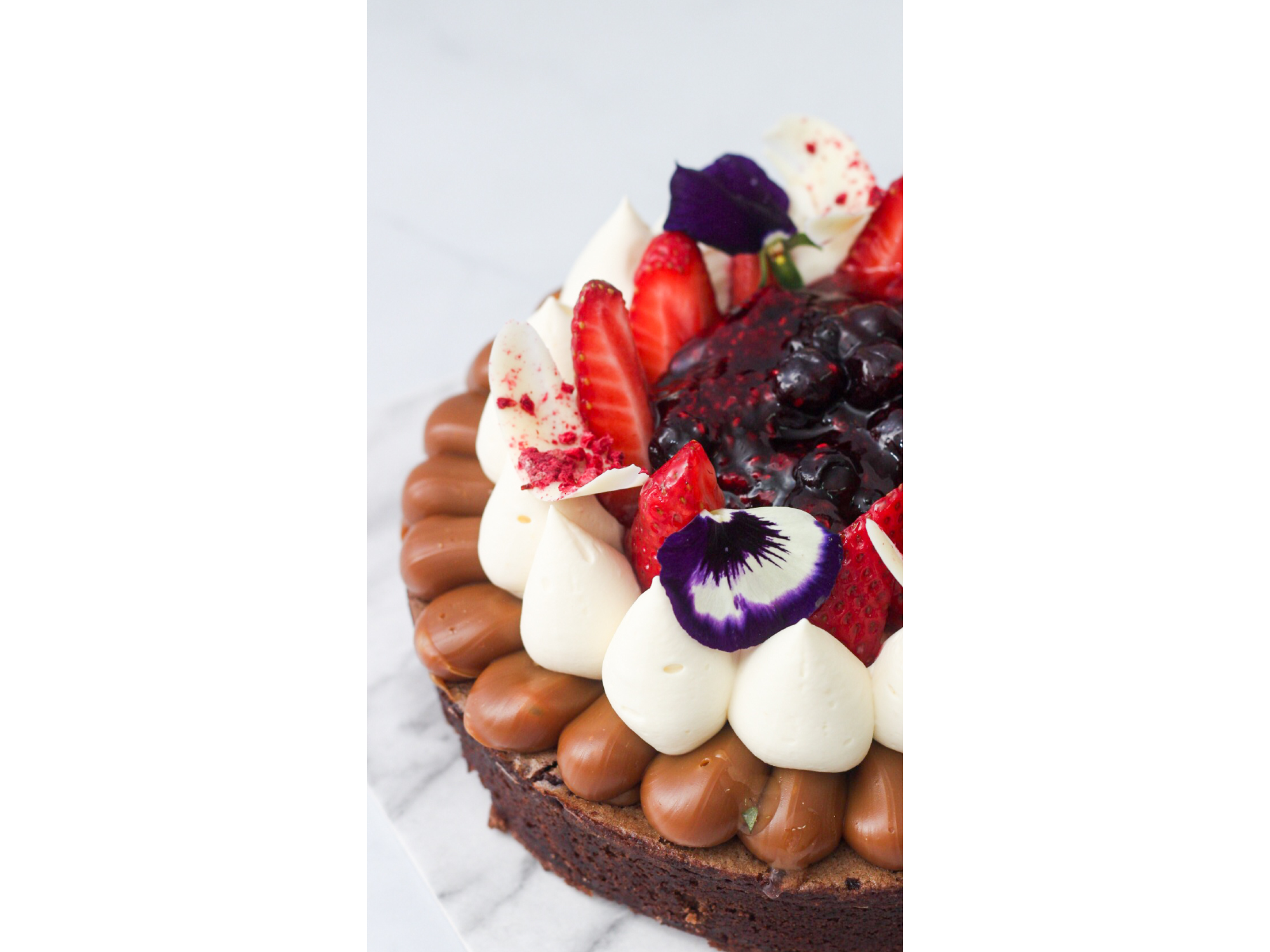 Brownie & frutos rojos