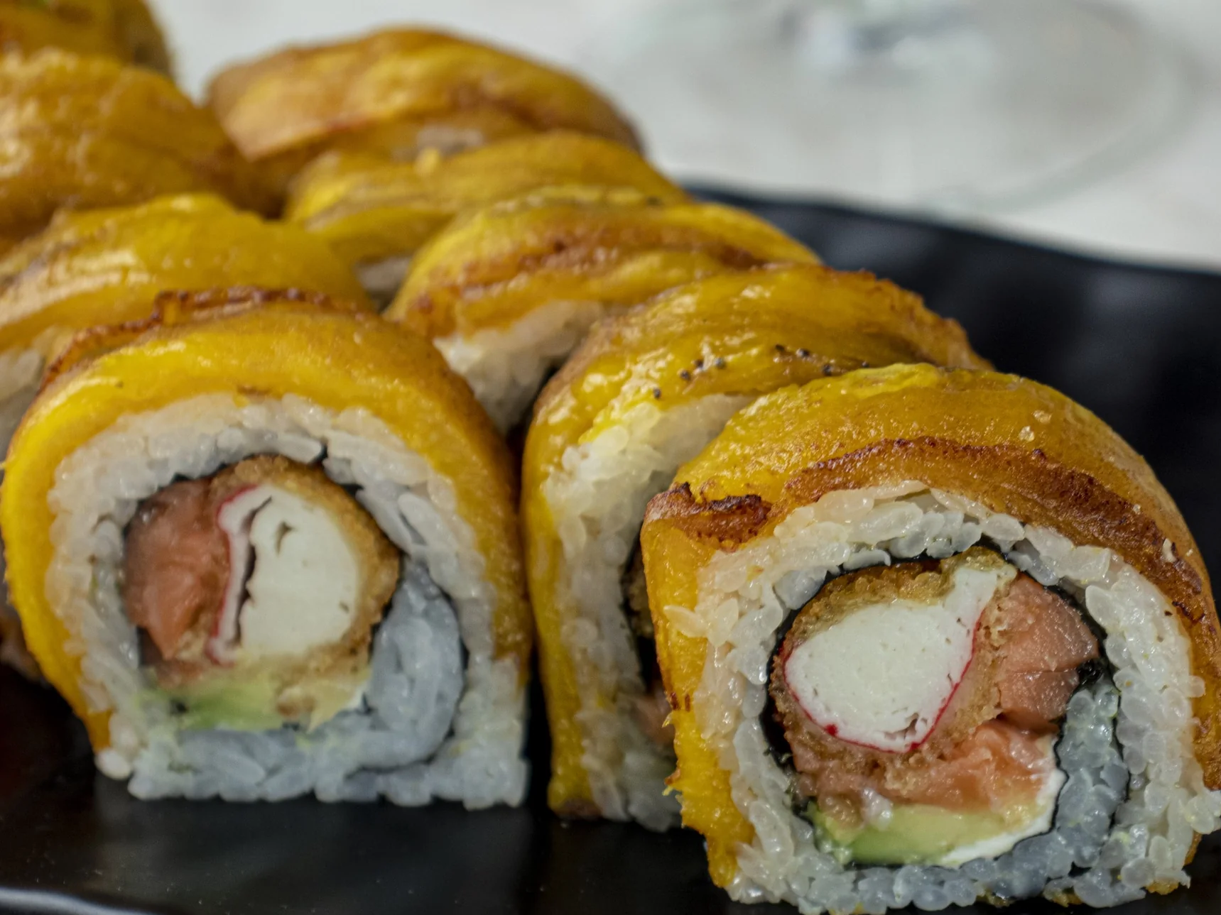 Plátano Rolls en Tempura