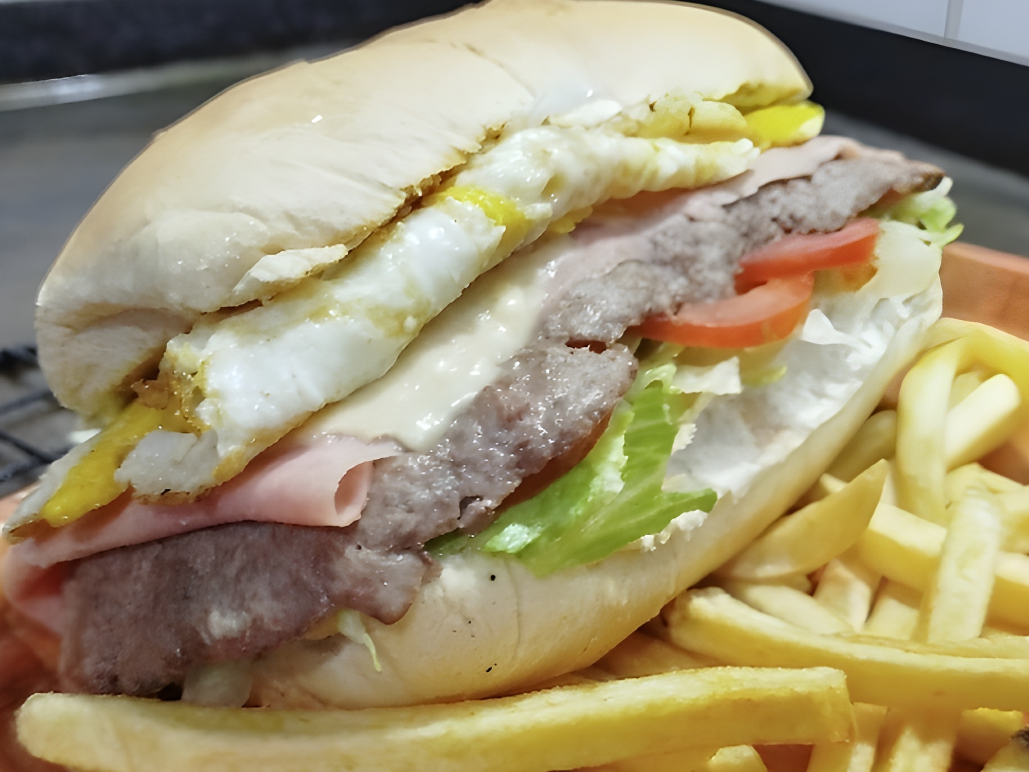 3 LOMOS 100% LOMO completos con fritas