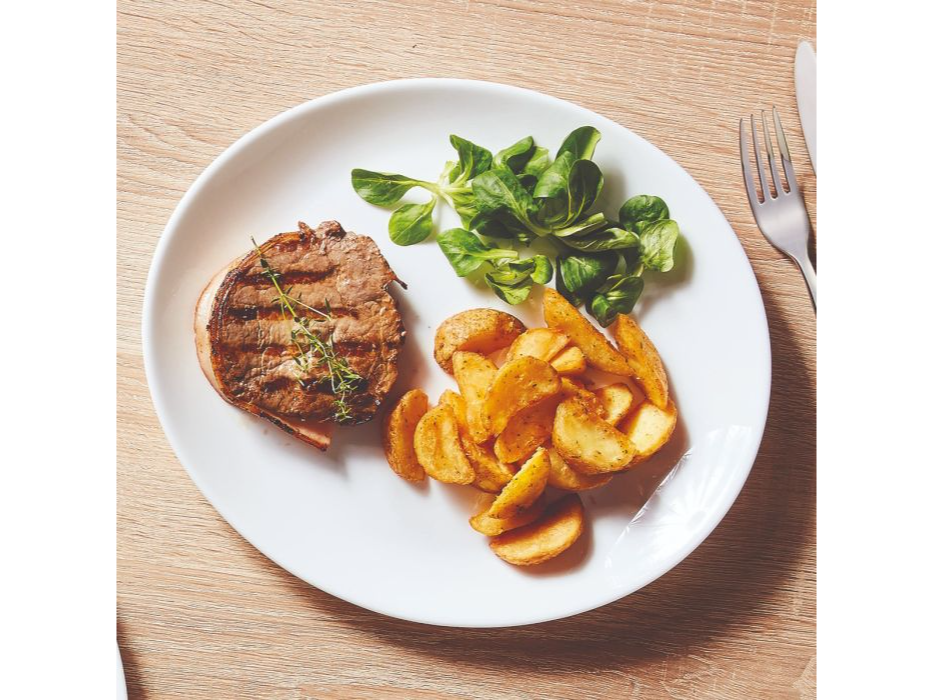 PLATOS OVAL STEAK 30CMX26CM