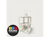 FAROL FANAL BLANCO 40CM ALTO + 3 PILAS + VELON
