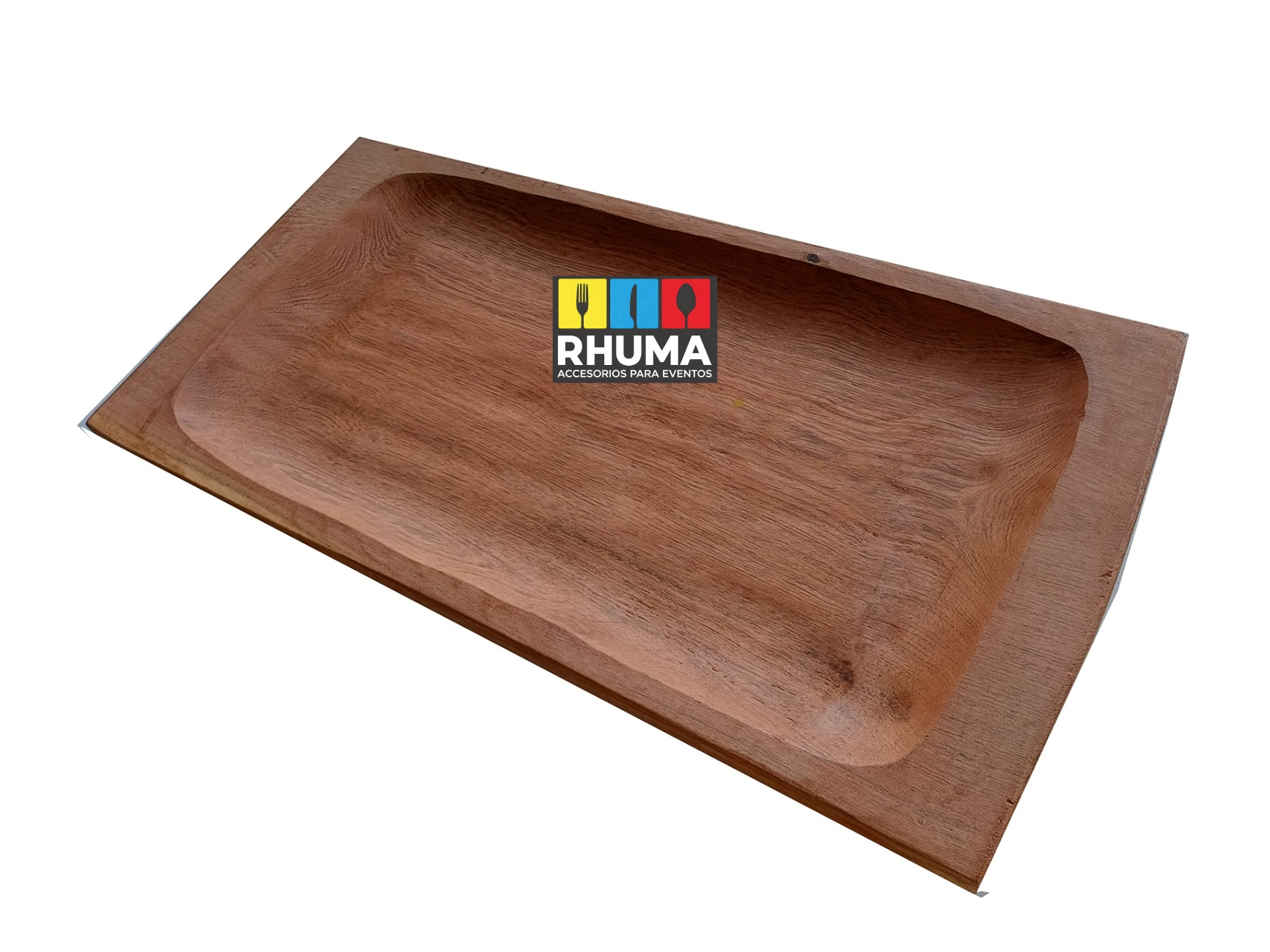 BANDEJA PARA SERVIR DE MADERA ALGARROBO 50X22