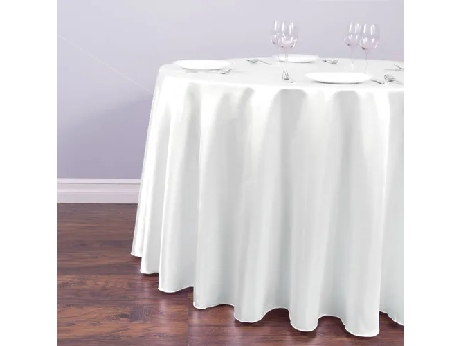 MANTEL REDONDO 2,8M DIAM BLANCO