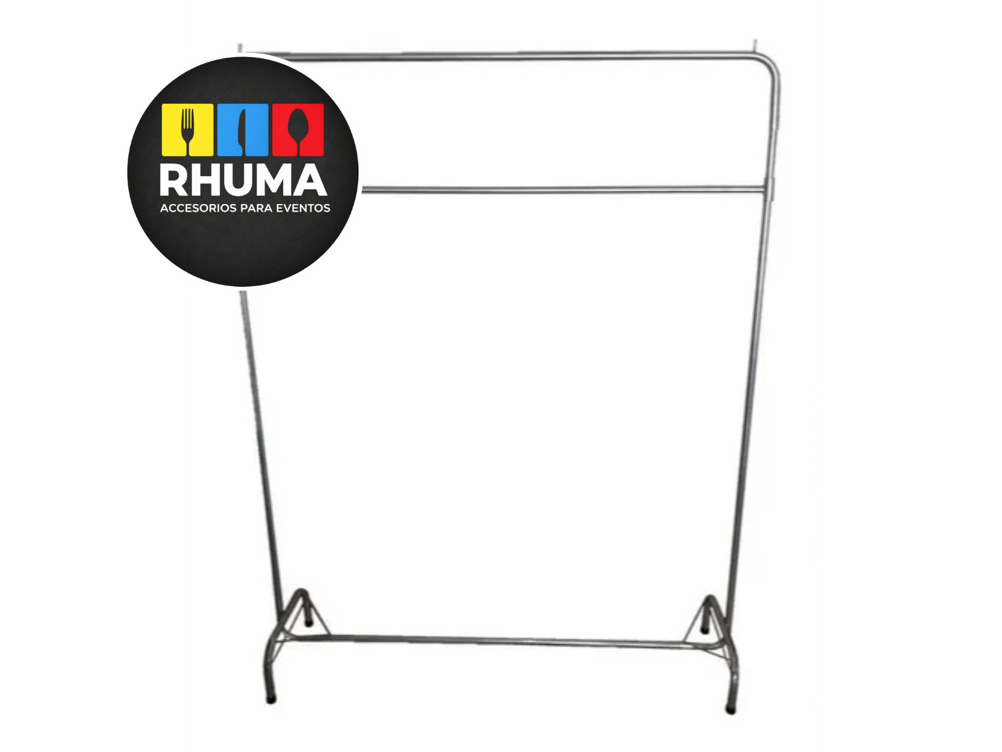 PERCHERO DOBLE BARRAL SIN RUEDAS 1,80 X 1,50 (CON 20 PERCHAS)