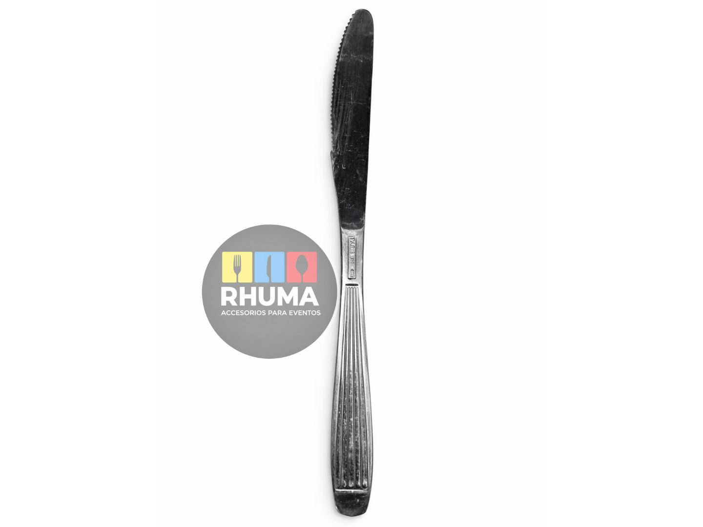 CUCHILLO POSTRE PARIS RAYADO AC INOX