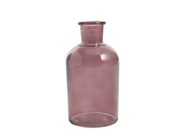 BOTELLA PURPURA 20CM ALTO 9 DIAM 7 BOCA