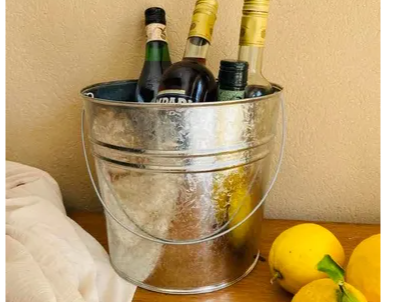 FRAPERA ZINC TIPO VALDE  BOCA DIAM 23CM, BOCA BASE 17CM, ALTO 18CM