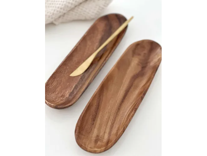 BANDEJA PARA SERVIR DE MADERA ACASIA 43X15
