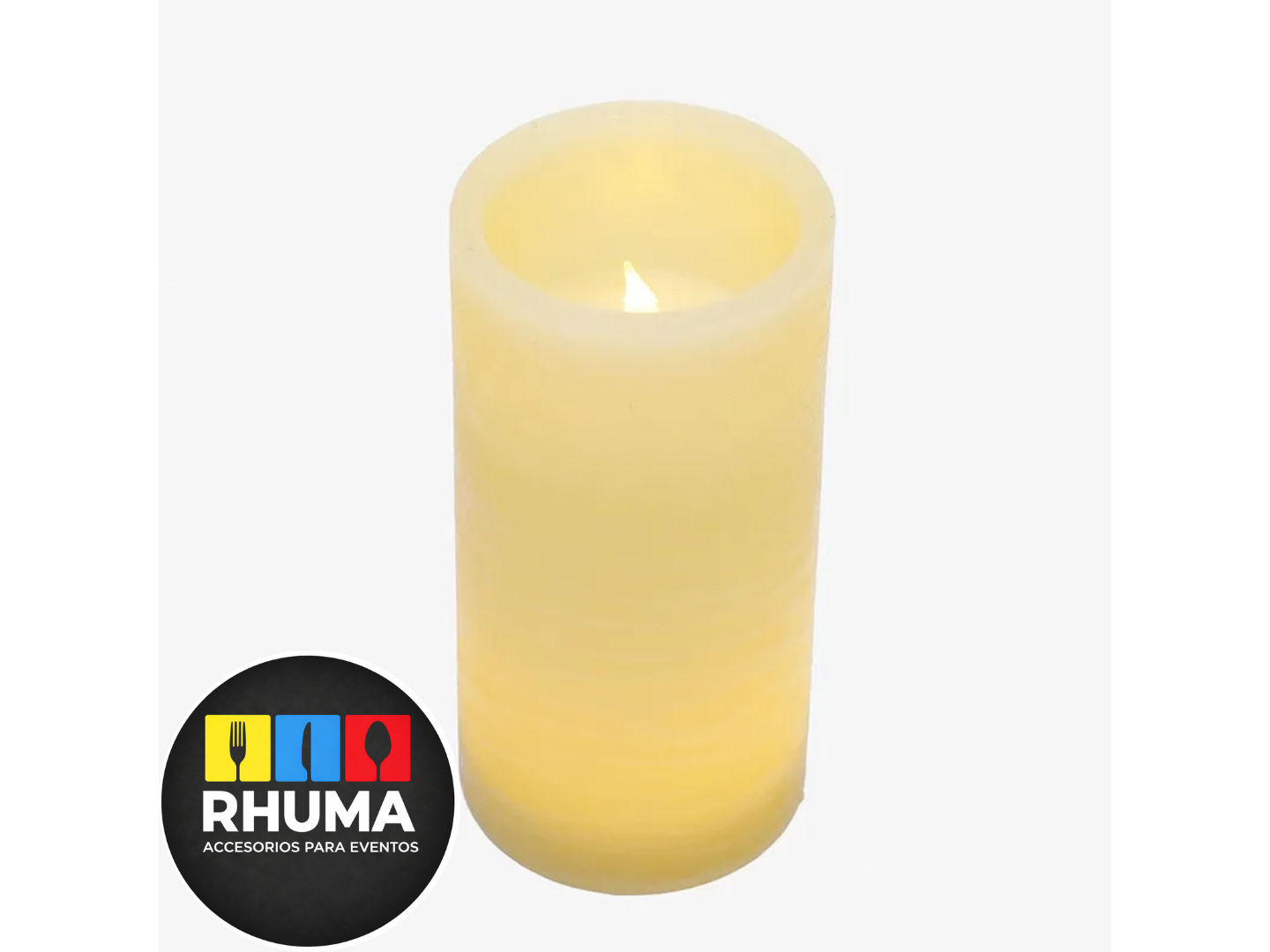 VELON LED 15CM ALTO 7,5CM DIAM - X3 PILAS INCLUIDAS