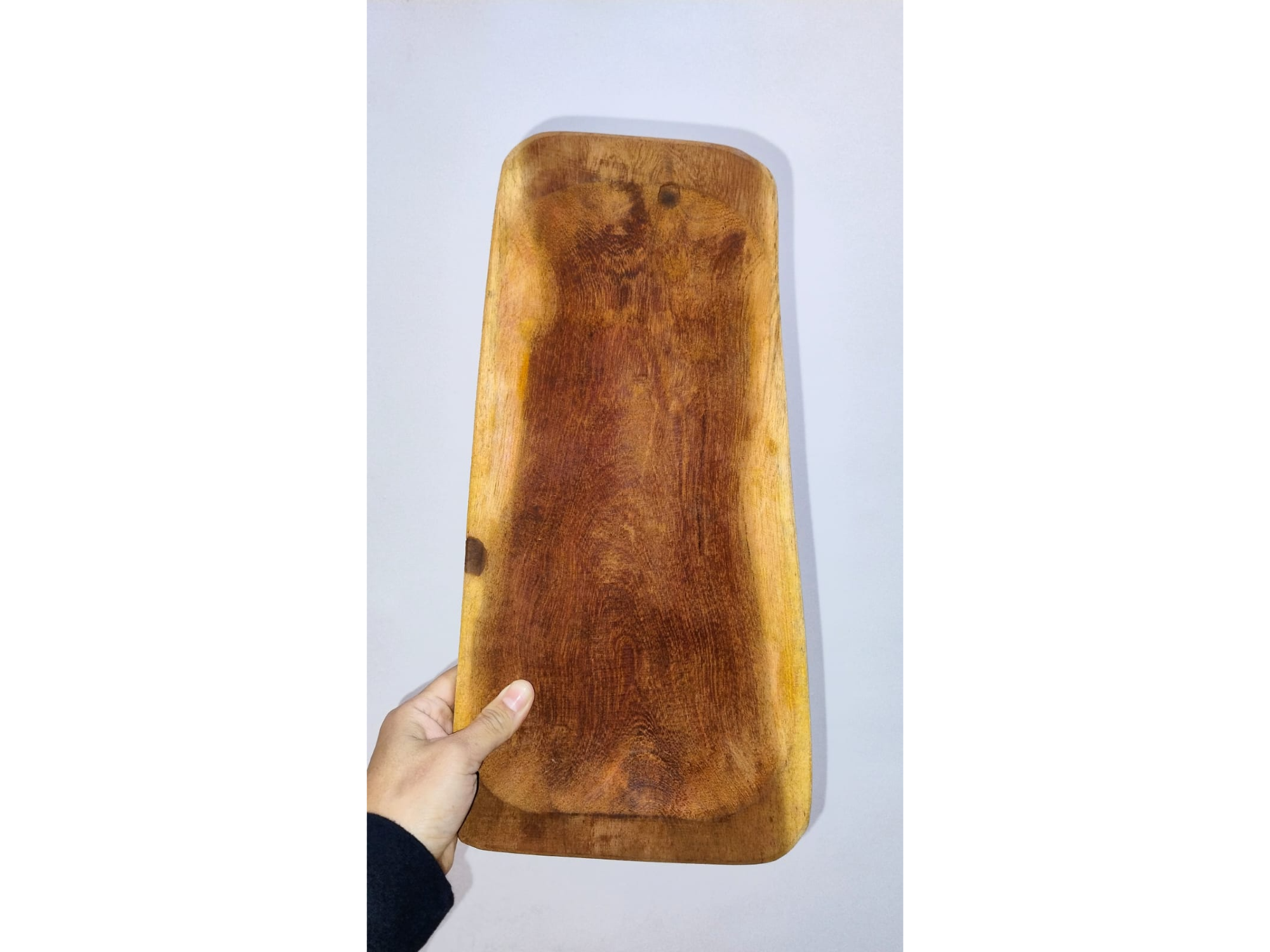 BANDEJA PARA SERVIR DE MADERA ALGARROBO 40X17