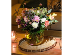 FLORERO DE VIDRIO PECERA