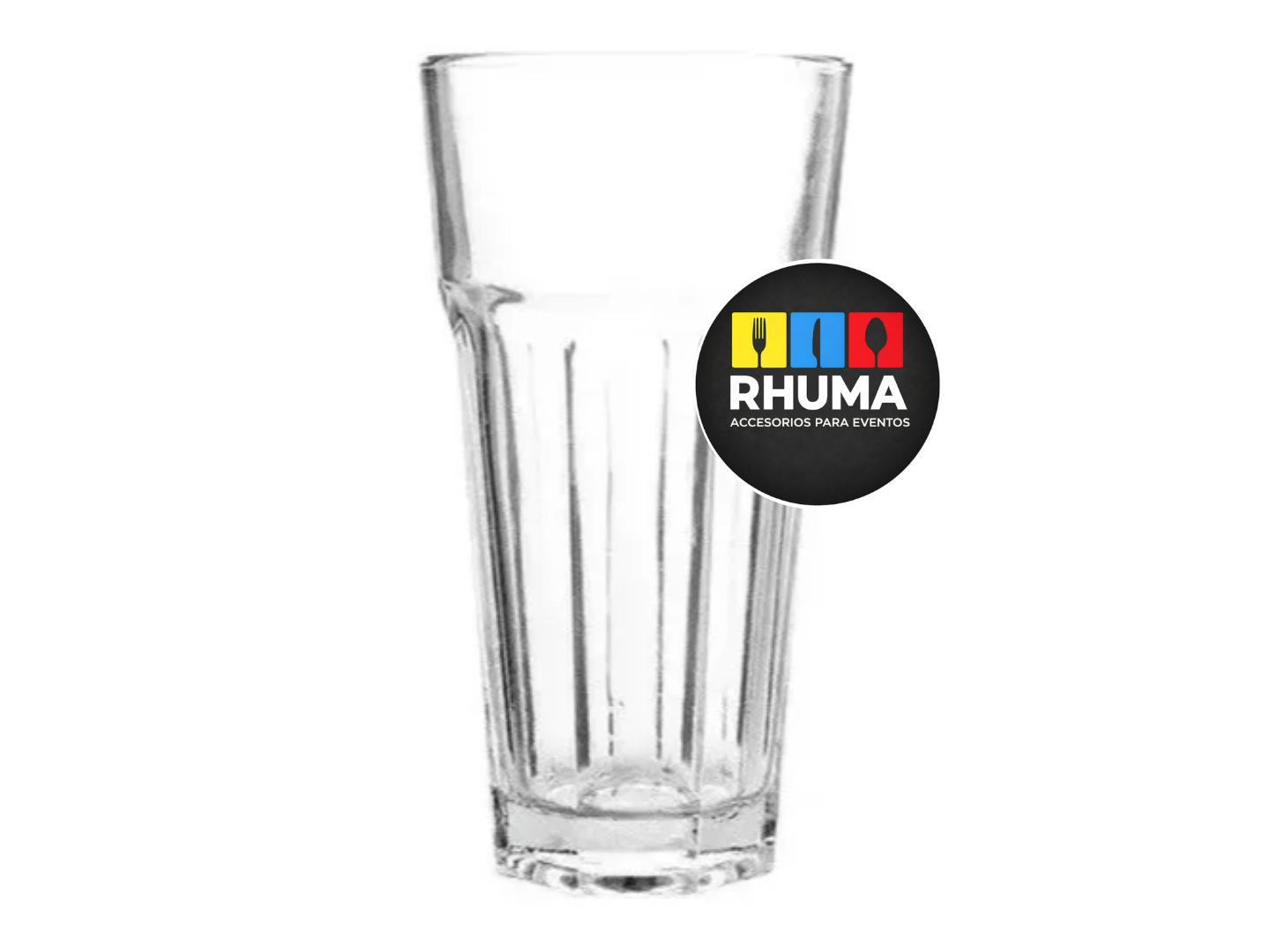 VASO VIDRIO FACETADO RIGOLLEAU OSLO ALTO 350ML