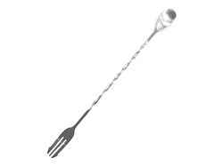 CUCHARA MEZCLADORA COCTEL AC INOX BARMAN 32CM TRAGO