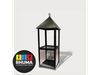 FAROL FANAL NEGRO 45CM ALTO + 3 PILAS + VELON