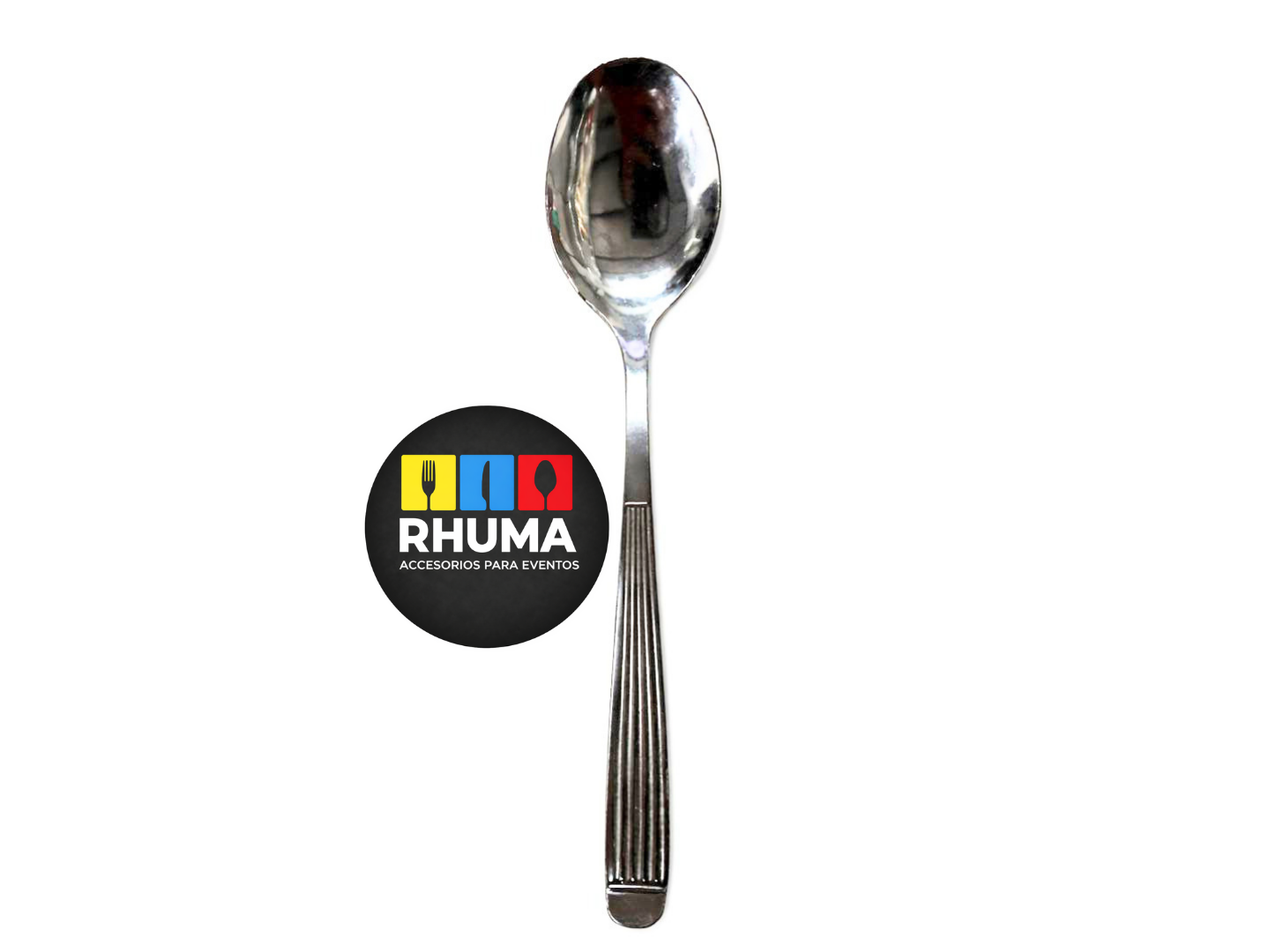 CUCHARA DE POSTRE PARIS RAYADO AC INOX