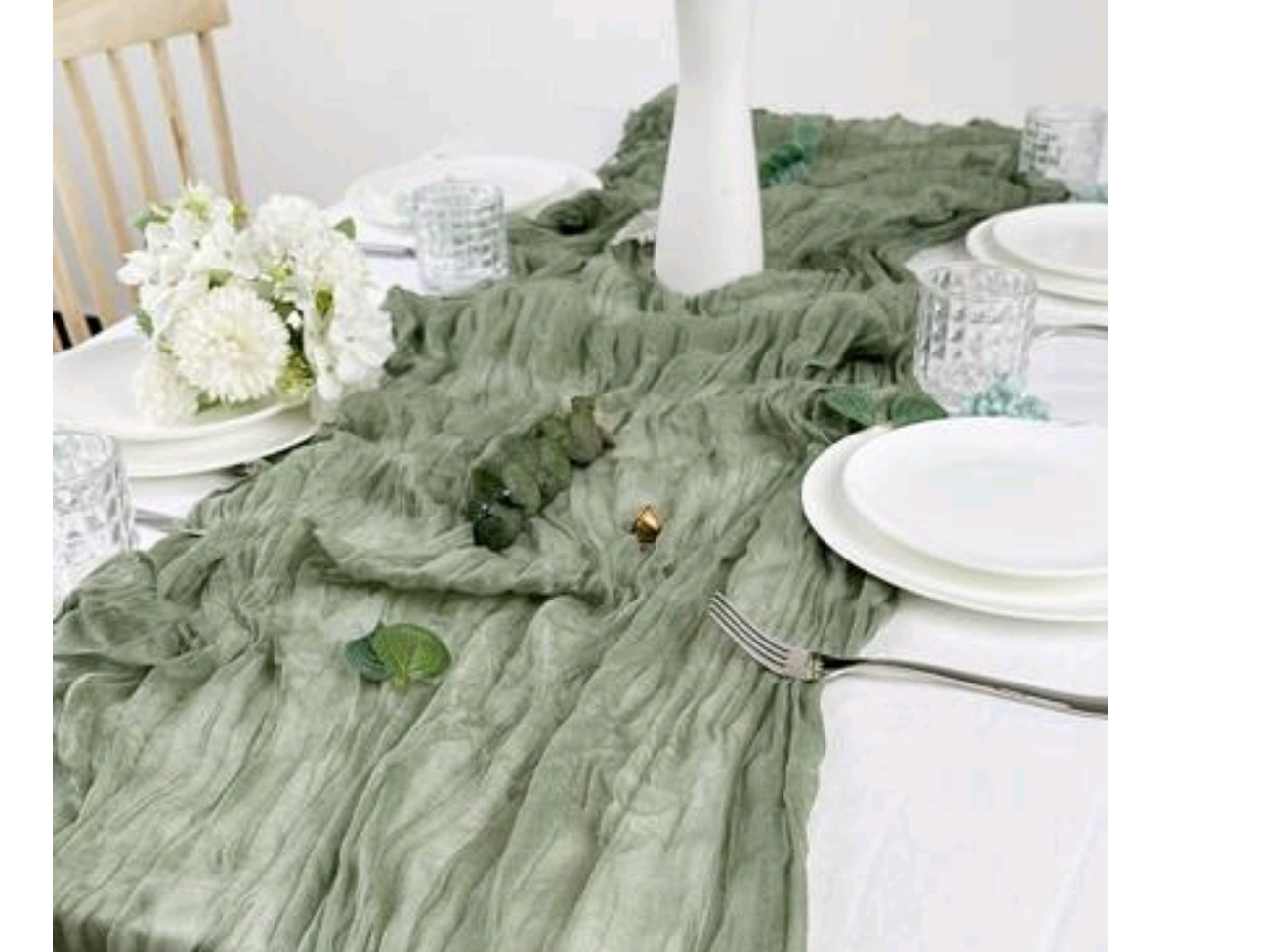 CAMINO DE MESA GASA VERDE 1,8 x 0,5