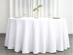 MANTEL REDONDO 3M DIAM BLANCO