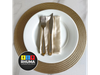 PLATO DE SITIO PVC DORADO (38CM DIAM)