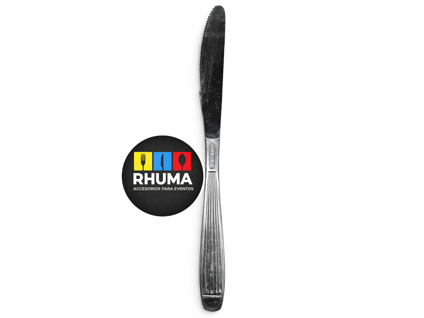 CUCHILLO POSTRE PARIS RAYADO AC INOX