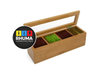 Caja de te de 4 divisiones