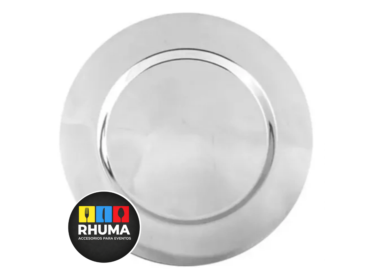 PLATO DE SITIO ACERO INOXIDABLE (30CM DIAM)